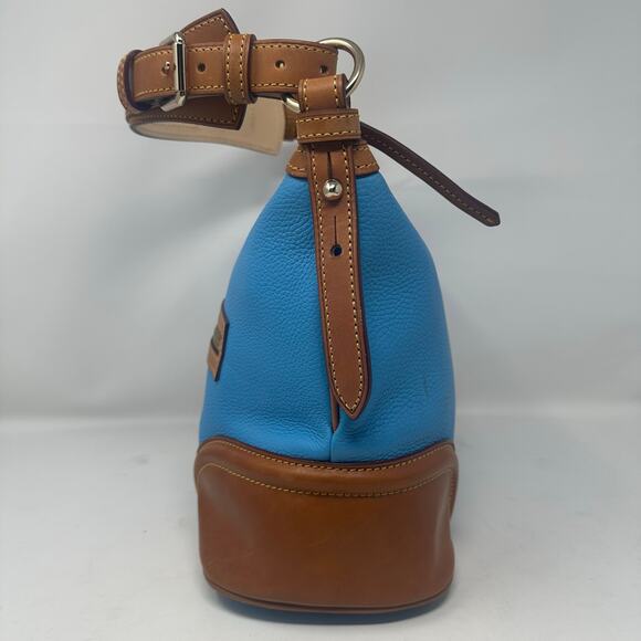 Dooney & Bourke Azure Pebble Leather Hobo w/Cotton Lining  (selling as is) - Picture 15 of 16